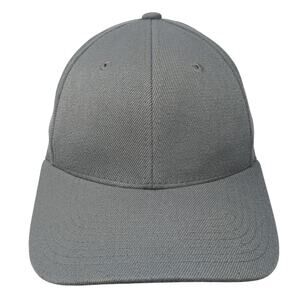 Zephyr Fitted Hat Gray Small Solid 6 Panel Vent Holes Outdoor Blank